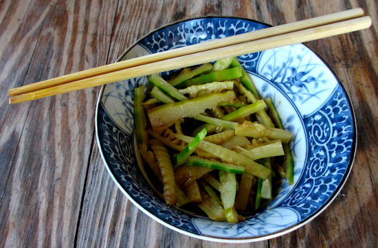 salade de pousses de bambou